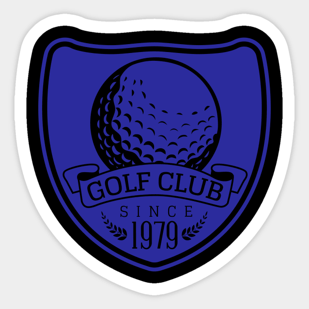 Golf Club Emblem Sticker by EarlAdrian